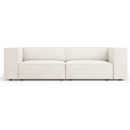 Sofa 3-osobowa Arendal szenil z efektem sztruksu Cosmopolitan Design jasny beż