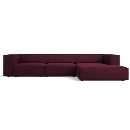 Arendal 4-seater corner sofa chenille with corduroy effect Cosmopolitan Design