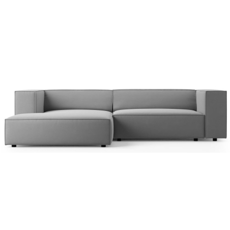 Corner side - Left, colour - shades of grey, Welur Arendal Cosmopolitan-design - Gris Clair (CasAsh)