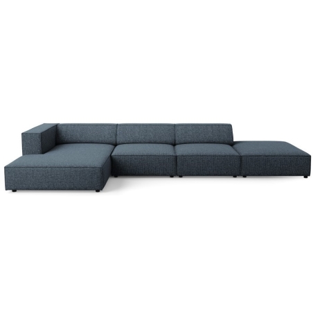 Narożnik 5-osobowy Arendal szenil Cosmopolitan Design lewostronny niebieski
