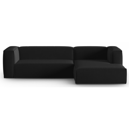 Narożnik 4-osobowy Mackay welur Cosmopolitan Design prawostronny czarny Narożnik 4-osobowy Mackay welur Cosmopolitan Design prawostronny czarny