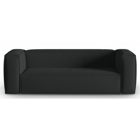 Sofa 3-osobowa Mackay strukturalny aksamit Cosmopolitan Design czarny Sofa 3-osobowa Mackay strukturalny aksamit Cosmopolitan Design czarny