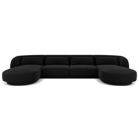 Tulum velour Cosmopolitan-design 5-seater sofa bed