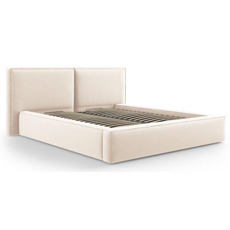Upholstered bed with box 140x200 Arendal velour Cosmopolitan Design