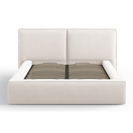 Upholstered bed with box 140x200 Arendal structural fabric Cosmopolitan Design
