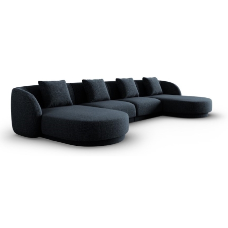 Tulum Shenil Cosmopolitan-design 5-seater panoramic corner sofa