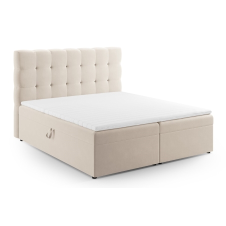Continental bed Bali 140x200 velour Cosmopolitan-design