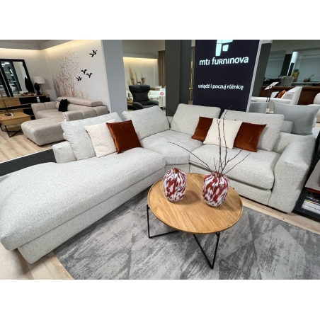 Modular corner sofa with pouffe Jive EP/L+C ROUND+1,5/R+BACK SUPPORT CUSION MTI-Furninova