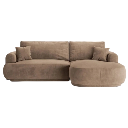 Corner side - Rights, colour - shades of beige, Micadoni velour fabrics - Vogue 3