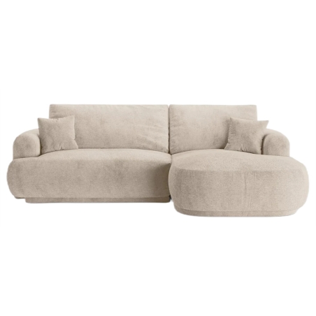 Corner side - Rights, colour - shades of beige, Micadoni textiles structured fabric - Sorella 05