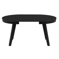 Micadoni table veneer/oak colouring: Black oak veneer and black oak 