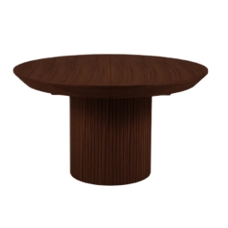 Micadoni table veneer/oak colouring: Dark oak veneer and dark brown oak 