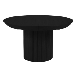 Micadoni table veneer/oak colouring: Black oak veneer and black oak 