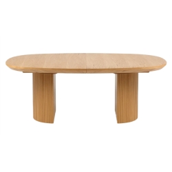 Micadoni table veneer/oak colouring: Natural oak veneer and oak 