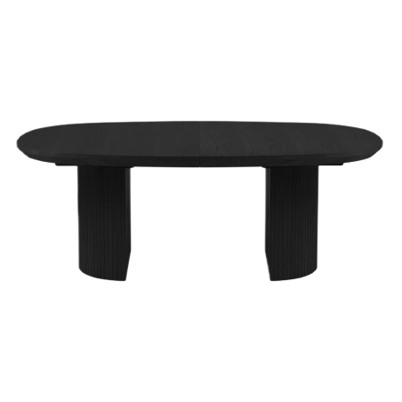 Micadoni table veneer/oak colouring - Black oak veneer and black oak