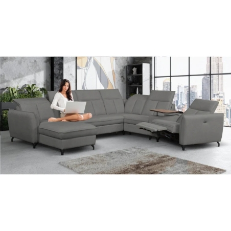 Corner sofa with electric relaxation function 338x315 Romantica Meblosoft