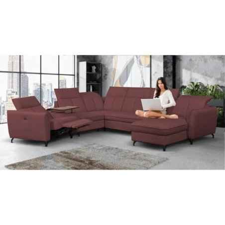Corner sofa with electric relaxation function 338x315 Romantica Meblosoft