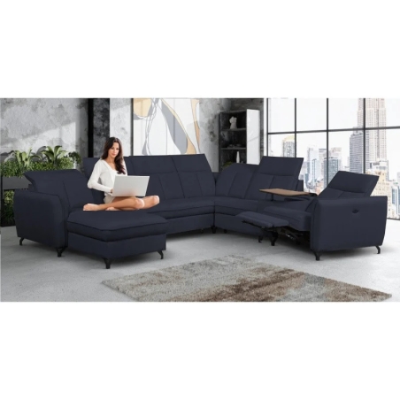 Corner sofa with electric relaxation function 338x315 Romantica Meblosoft