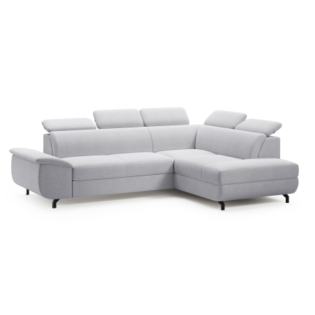 Narożnik Loft UP-2F 268X203cm Meblosoft strona prawa jasny szary