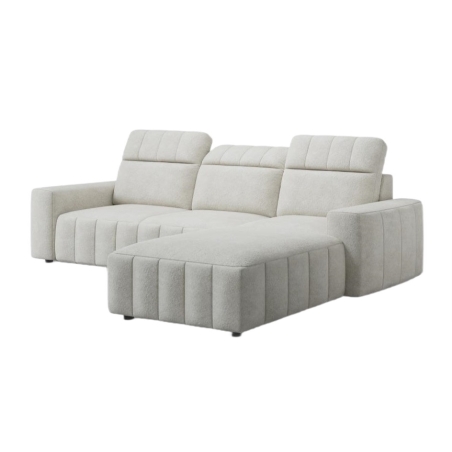 Corner side - Rights, colour - shades of white, Meblosoft Promo Montreal - Whisper 01