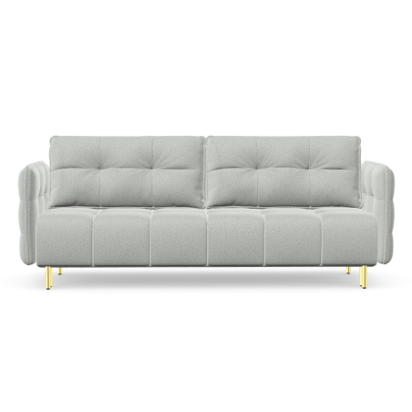 Sofa Cavola Gold Puszman na złotych nóżkach, jasny szary Sofa Cavola Gold Puszman na złotych nóżkach, jasny szary