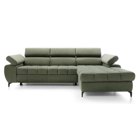 Corner sofa Lugano I Black Pushman