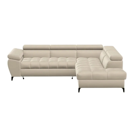 Lugano II Black Pushman corner sofa