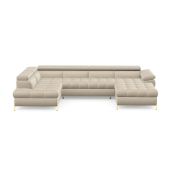 Kolor tapicerki: odcienie beżu Tkaniny Promocyjne: Letto 03 Kolorystyka nóg: Złoty 