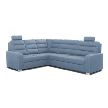 Narożnik Broadway 264x214cm Meblosoft strona lewa niebieski