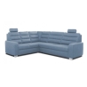 Narożnik Broadway 264x214cm Meblosoft strona lewa niebieski