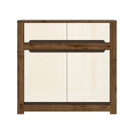 Ruso chest of drawers Black Red White