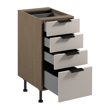 Lower kitchen cupboard Sorento D40S4 AX Gała Meble