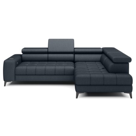 Baggio corner sofa with container and charger Versailles