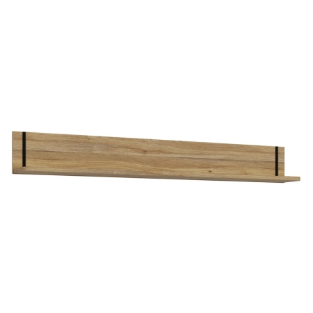 Falam wall shelf 174 cm oak mouvella Black Red White