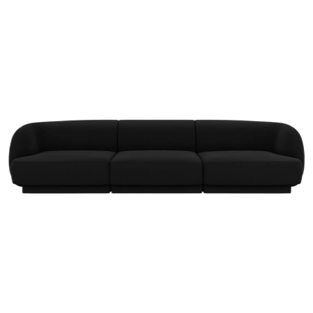 Sofa 3-osobowa Miley Micadoni czarny