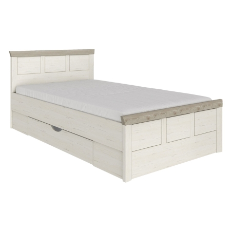 Camron A bed 120x200 cm aurelio pine Black Red White