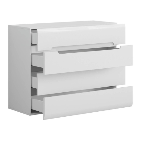 Azteca Trio chest of drawers Black Red White