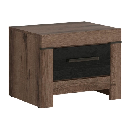 Balin bedside cabinet Black Red White