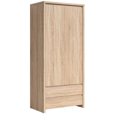 Kaspian wardrobe SZF2D2S Black Red White