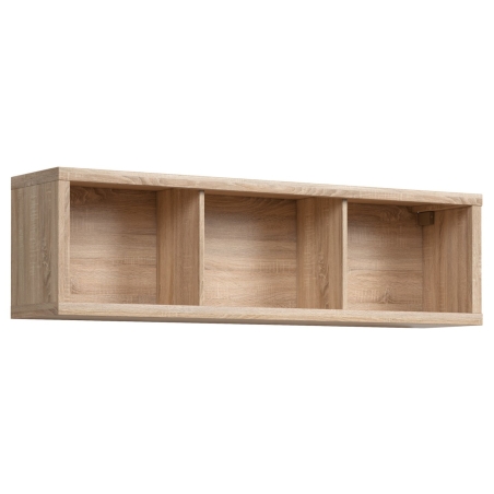 Półka wisząca Kaspian Dąb Sonoma 143cm Black Red White