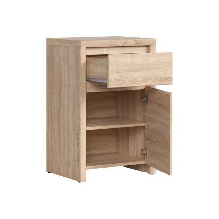 Kaspian 49cm chest of drawers Black Red White