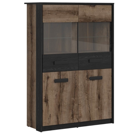 Kassel 100cm Black Red White cabinet
