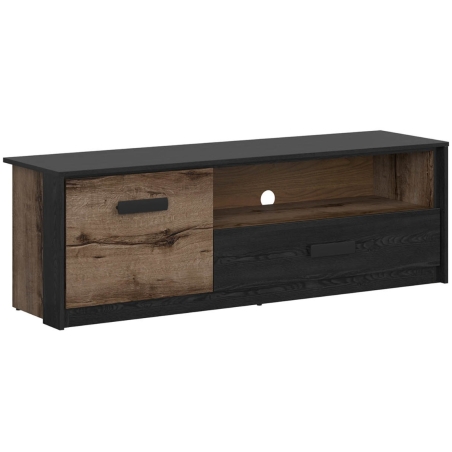 Kassel RTV cabinet Black Red White