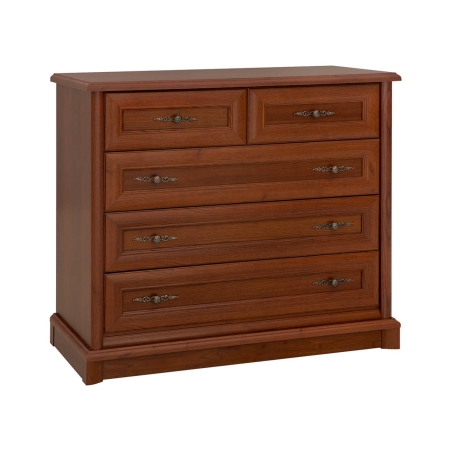 Kent 5S chest of drawers Black Red White
