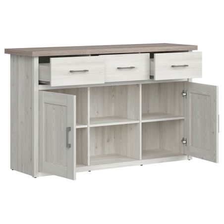 Luca Juzi chest of drawers KOM2D3S Black Red White