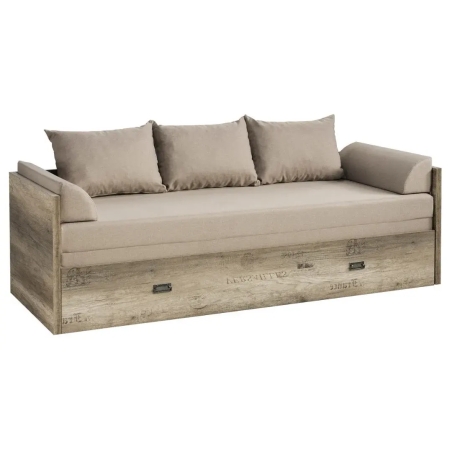 Malcolm 80/160 bed Black Red White