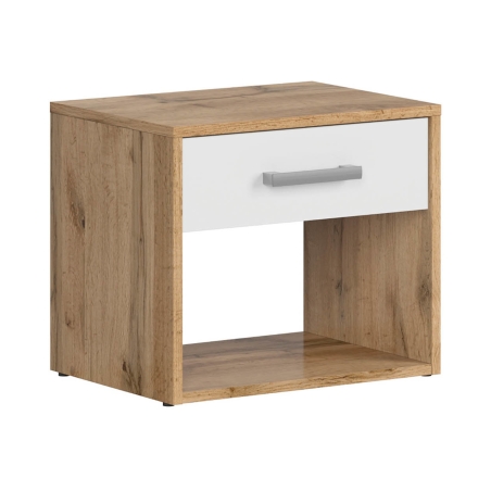 Matos bedside cabinet Black Red White