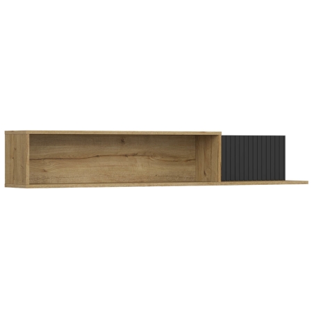 Półka ścienna Zenda 150 cm dąb waterford Black Red White