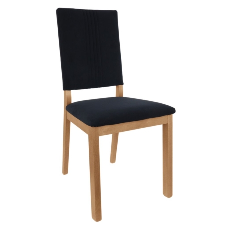 Zenda upholstered chair black/waterford oak Black Red White
