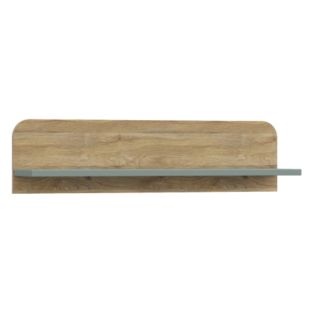 Hoa wall shelf 100 cm oak mauvella/sage Black Red White